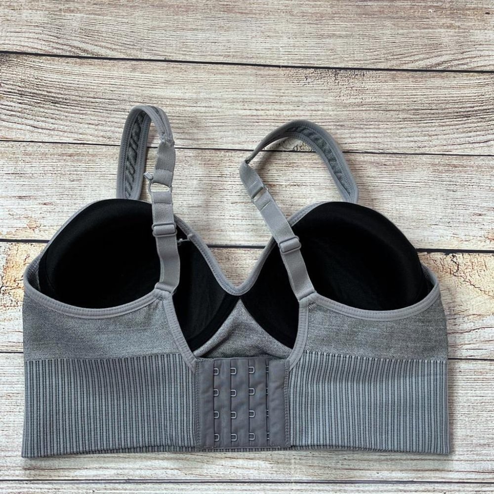 Everyday Seamless Gray Bralette - Soft Supportive Sleep & Lounge Bra - Picture 5 of 9